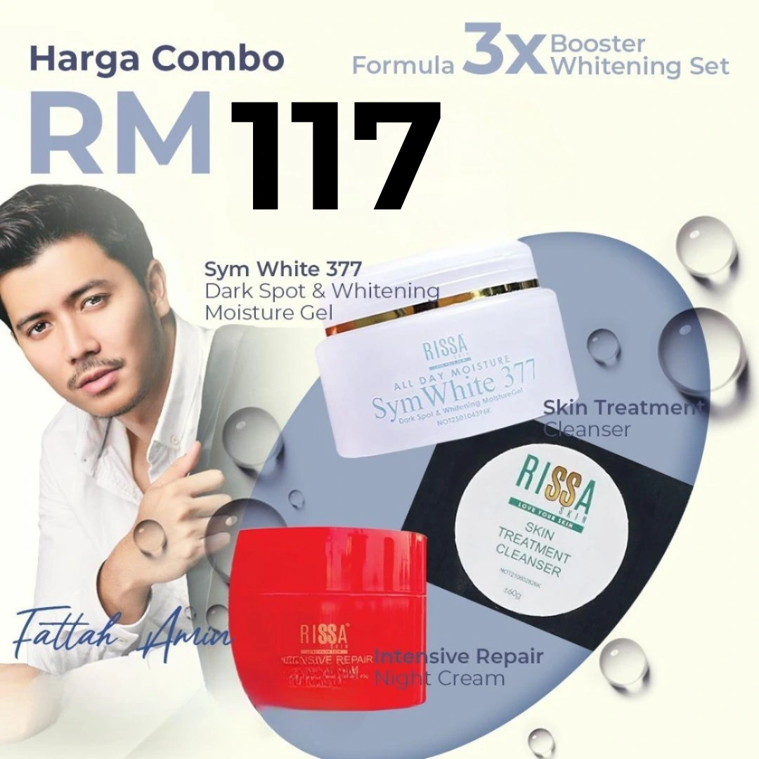 Set Combo Formula 3x Booster Whitening Set